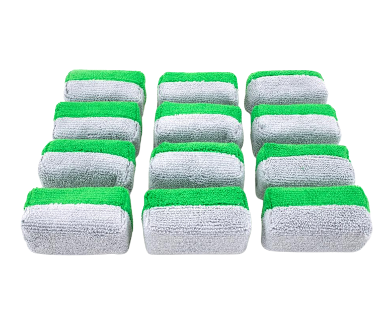 Microfiber Coating Applicator Sponge with Plastic Barrier